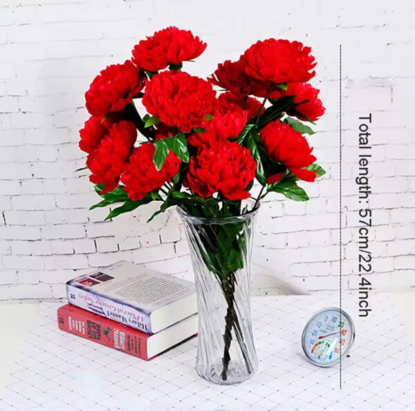 8 Heads Peony Artificial Silk Flower - Image 4