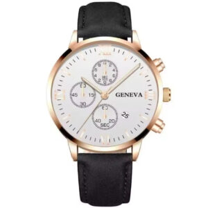 Black Quartz Watch For Men