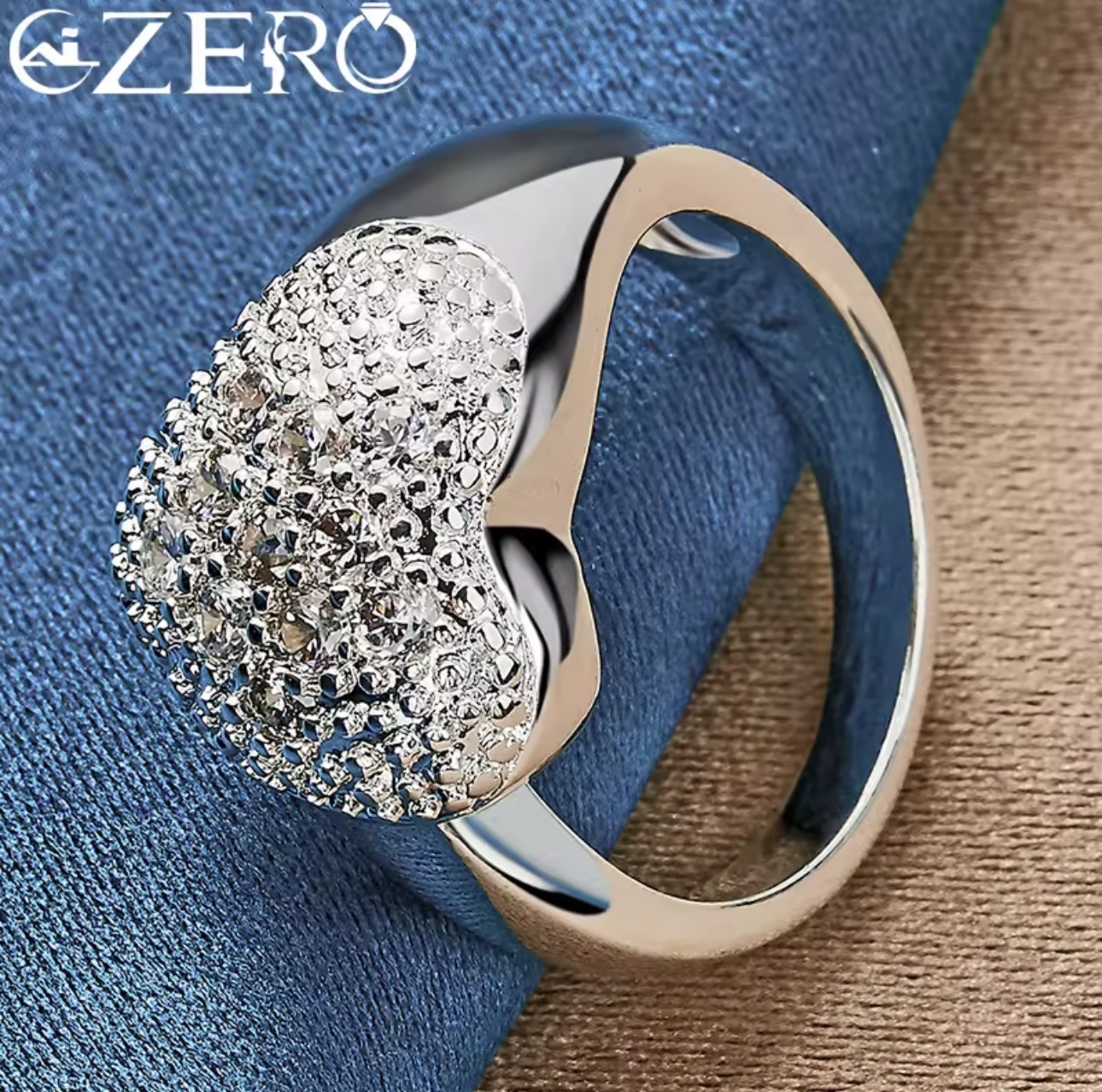 Heart Shaped Female Engagement Ring For Her