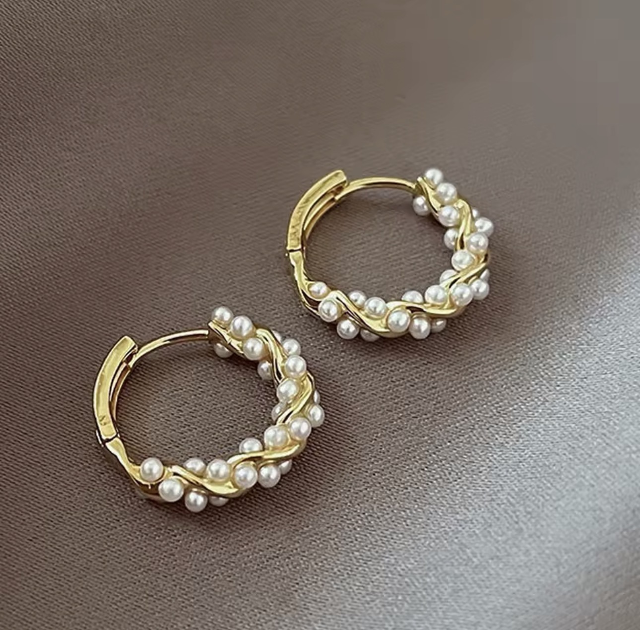 Pearl Circle Earring For Her