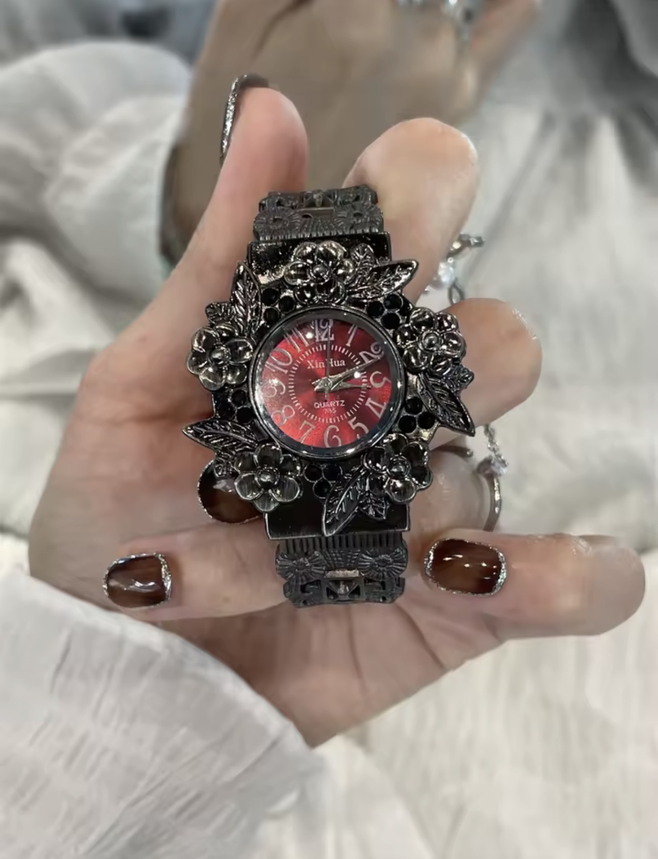 Women 3D Flower Luxury Watch